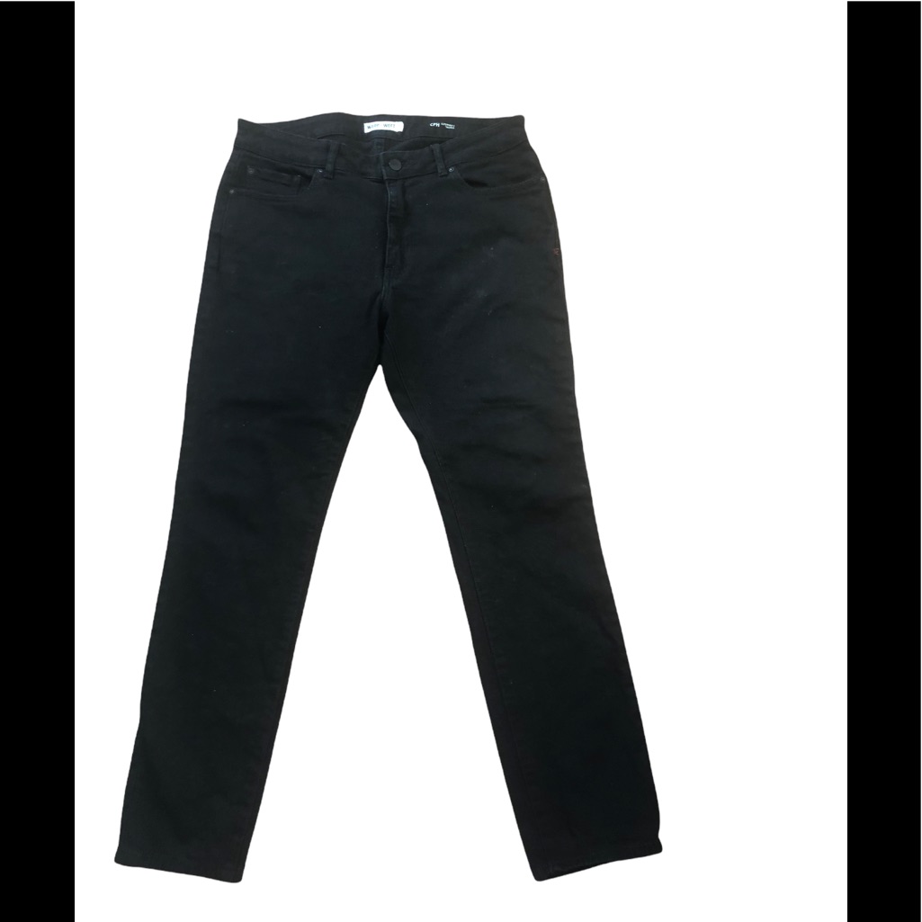 Warp & Weft Cph Copenhagen Tailored Black Stretch Straight Fit Jean 33x30